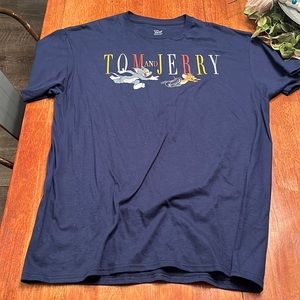 DARK BLUE TOM AND JERRY TEE